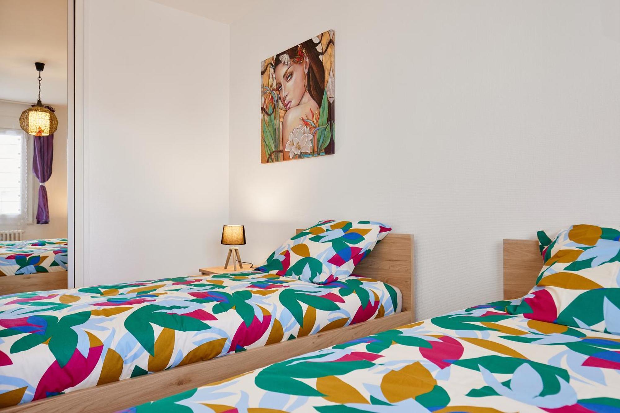 בורג-אן-ברס Les Hirondelles - 2 Chambres, 3 Lits, Climatisation Et Balcon מראה חיצוני תמונה
